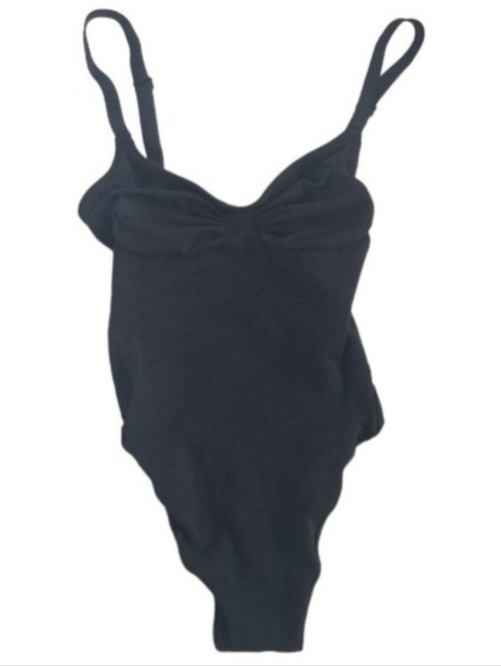 Skims Seamless Sculpting Thong Bodysuit Onyx Black XSmall